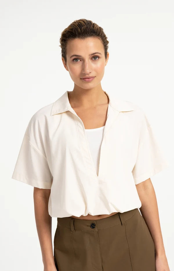 Short Sleeve Layer Balloon Top