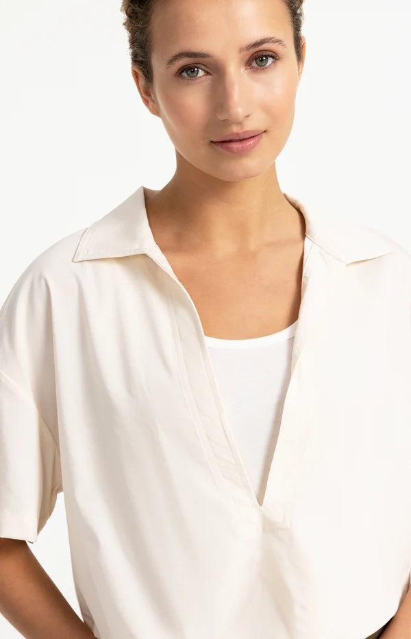 Short Sleeve Layer Balloon Top