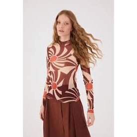 BLUSA SEGUNDA PELE TULE ESTAMP