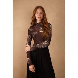 BLUSA SEGUNDA PELE ESTAMPA FLO