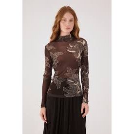 BLUSA SEGUNDA PELE ESTAMPA FLO