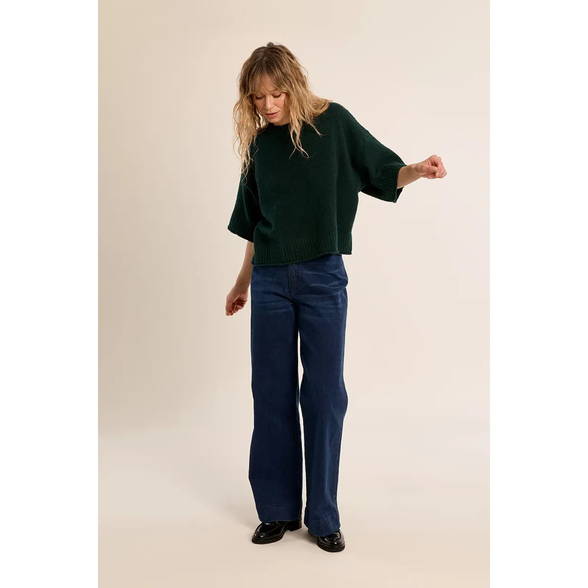 Flared Knit Sweater