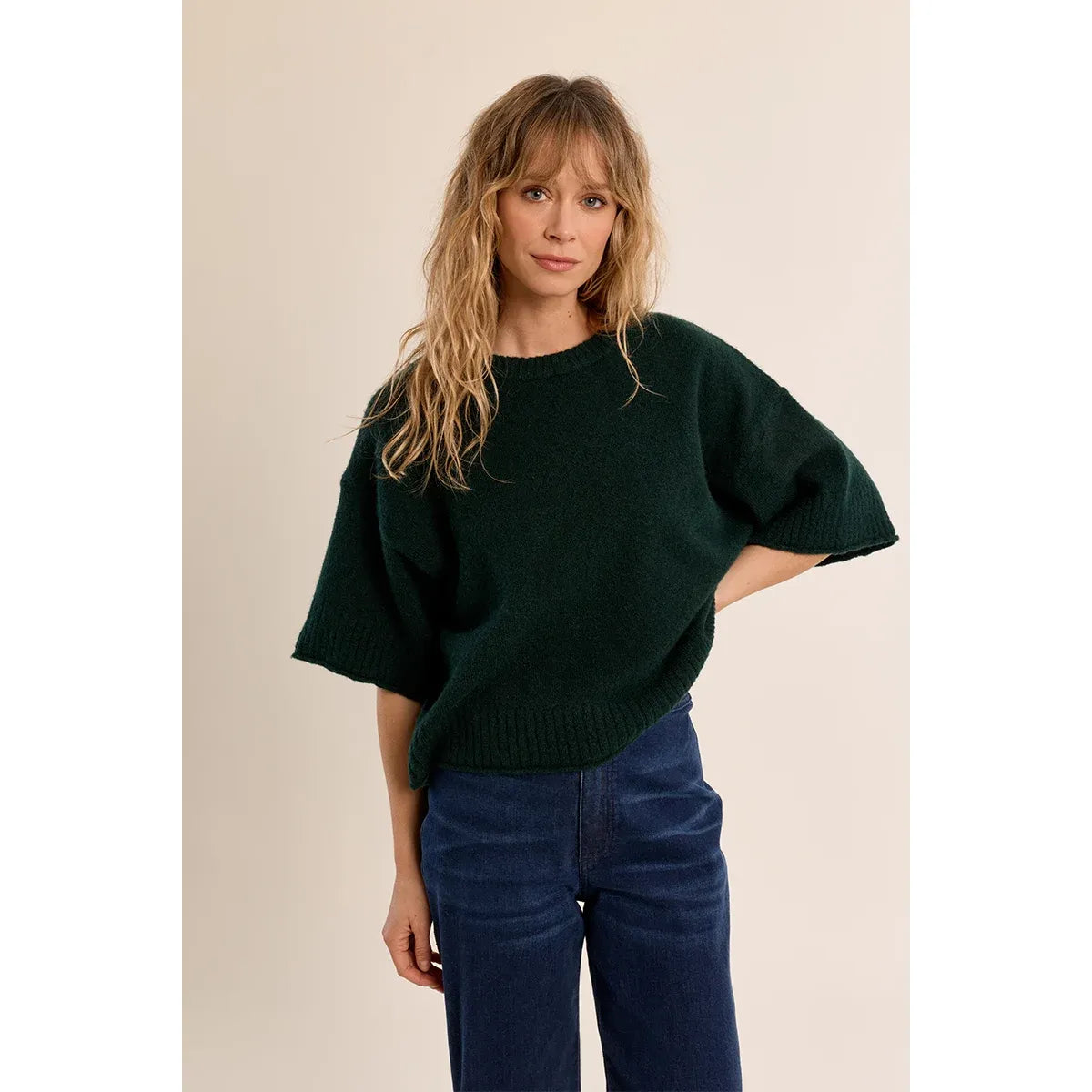 Flared Knit Sweater