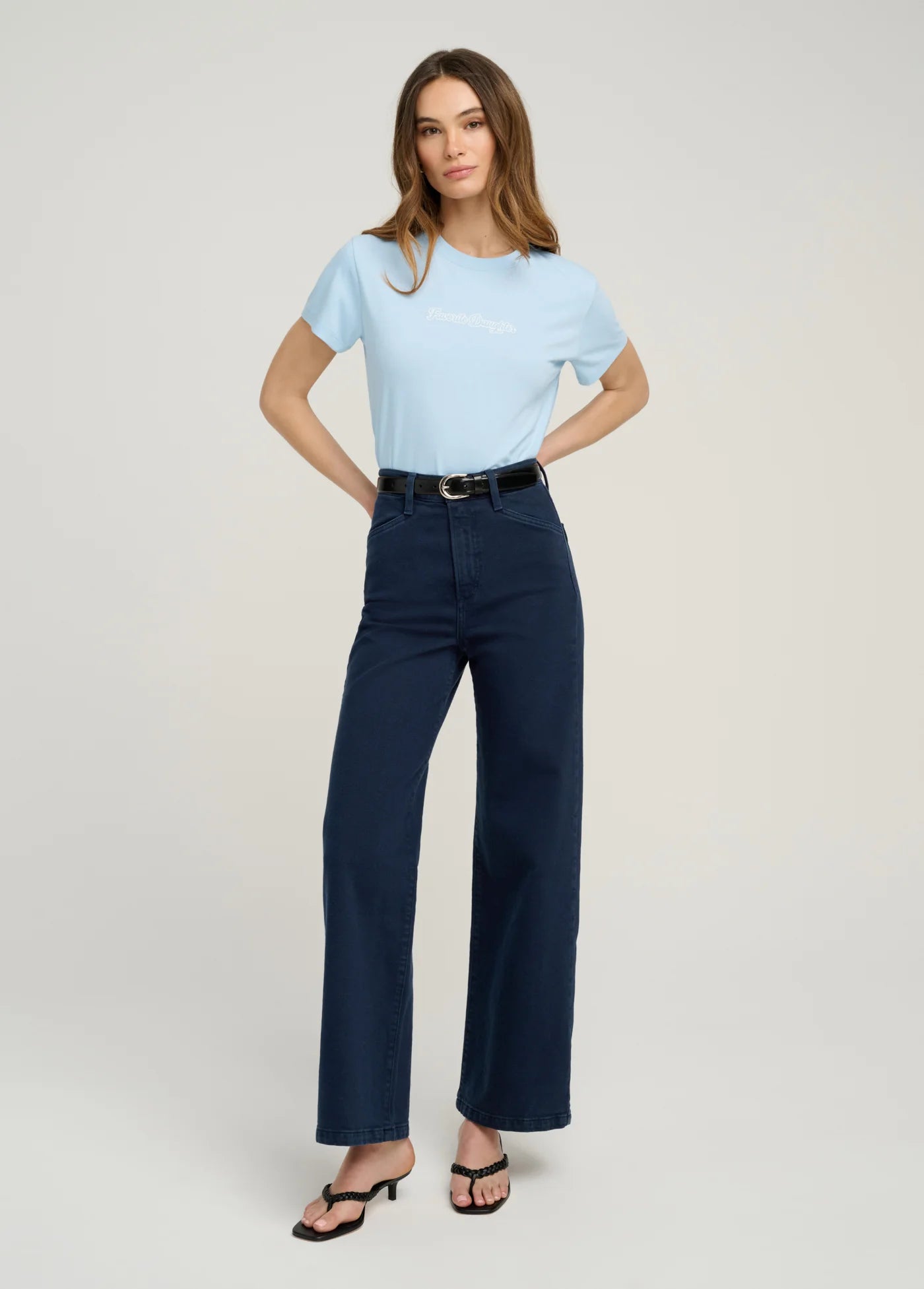Mischa Super High Rise Wide Leg Ankle