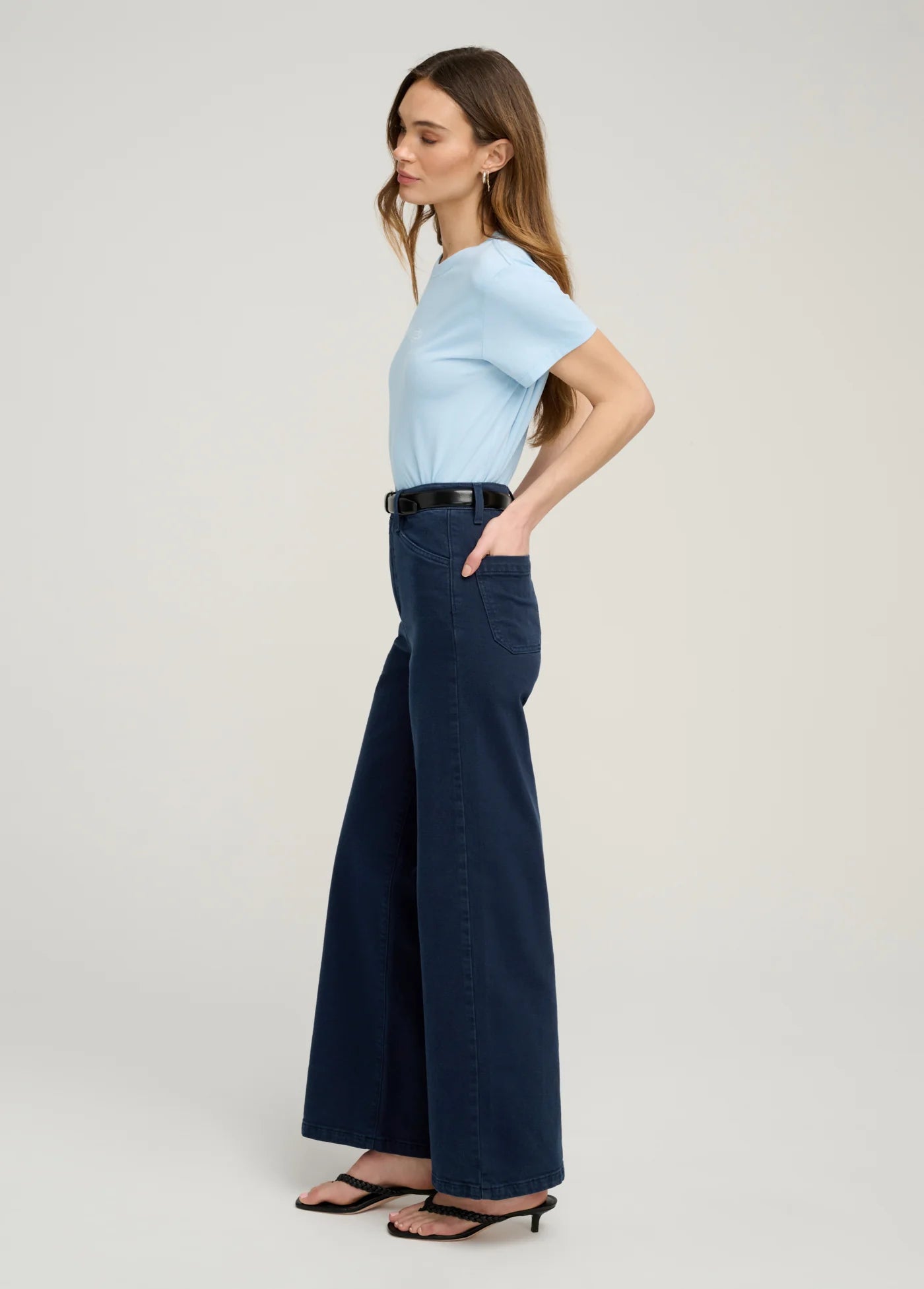 Mischa Super High Rise Wide Leg Ankle