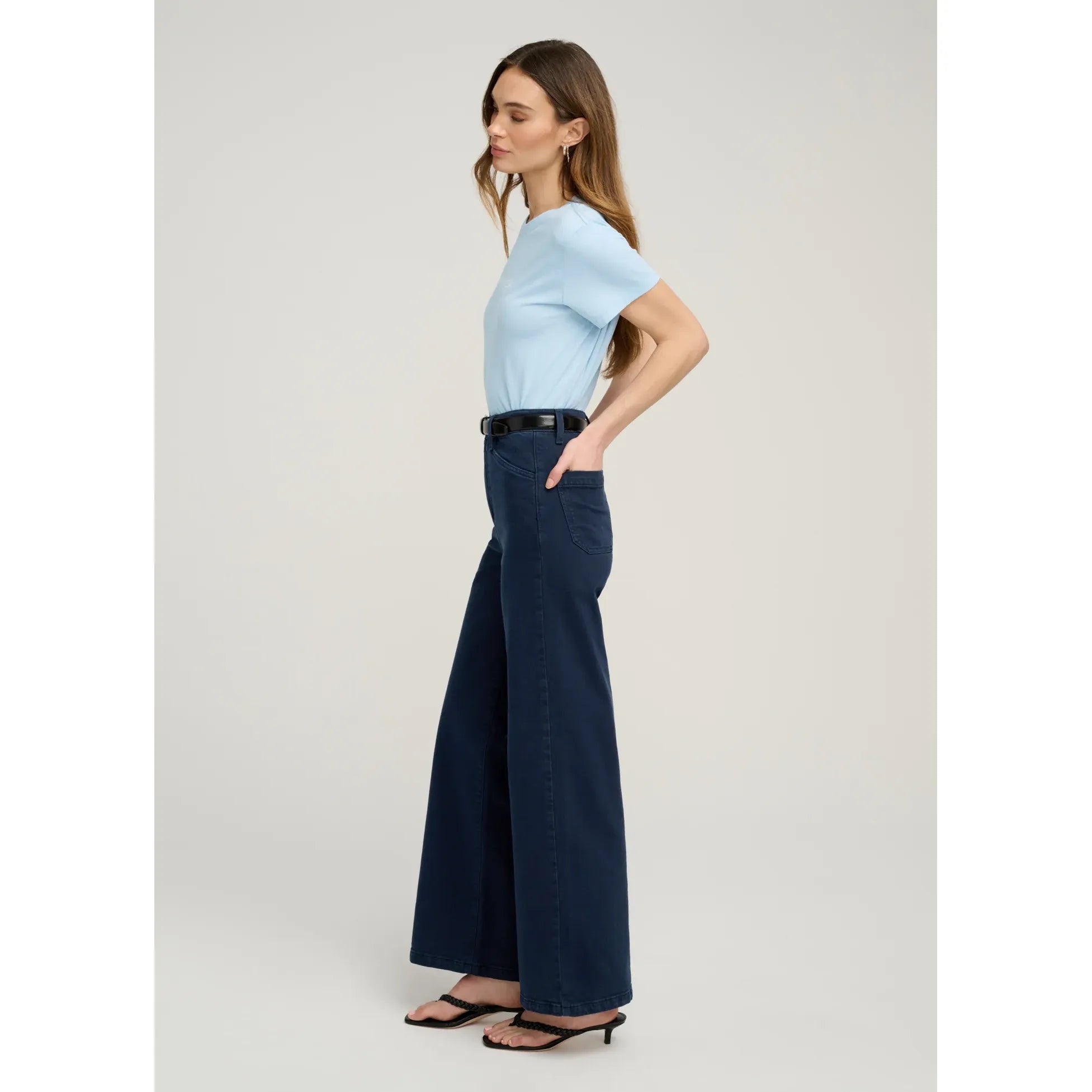 Mischa Super High Rise Wide Leg Ankle