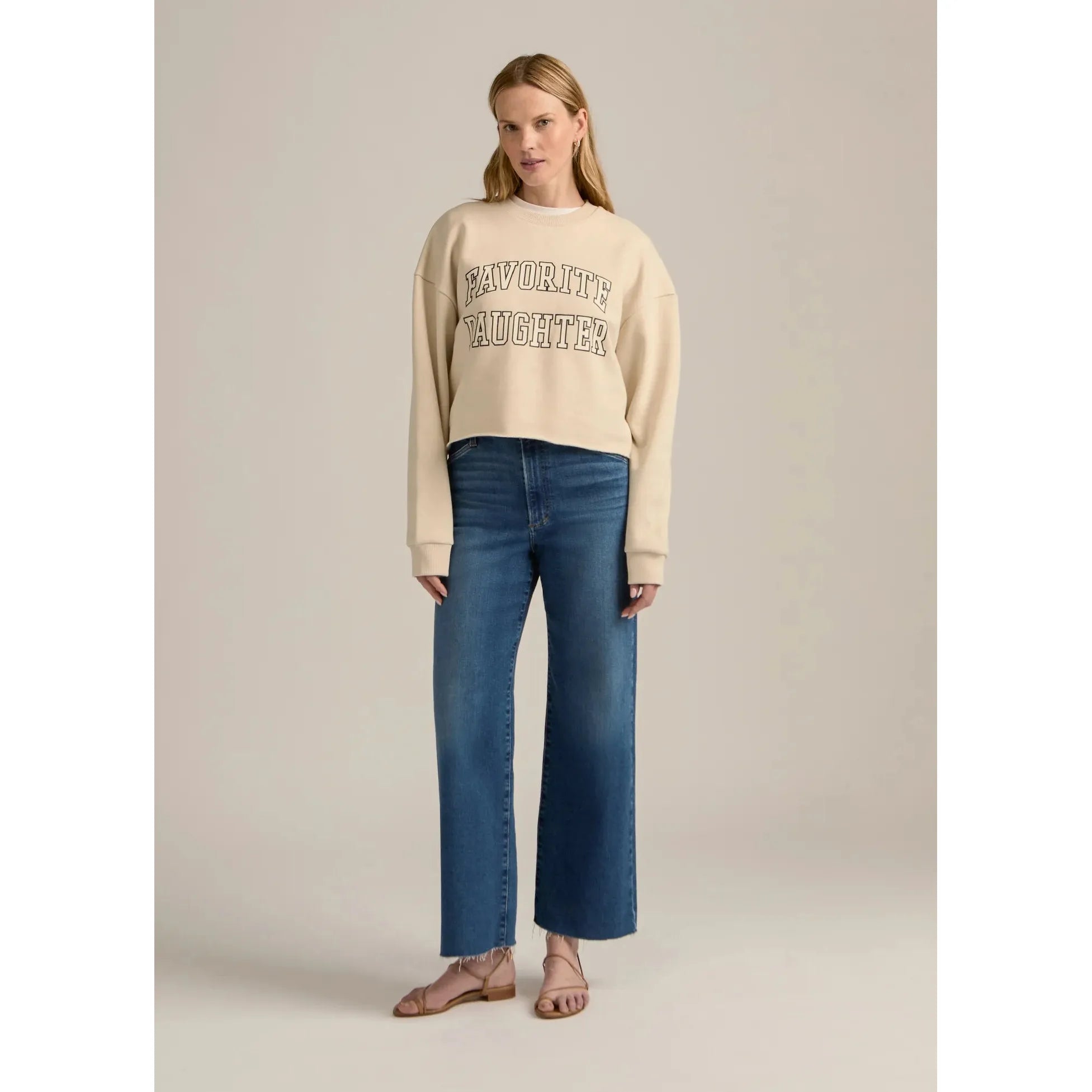 Cropped Collegiate Sweater