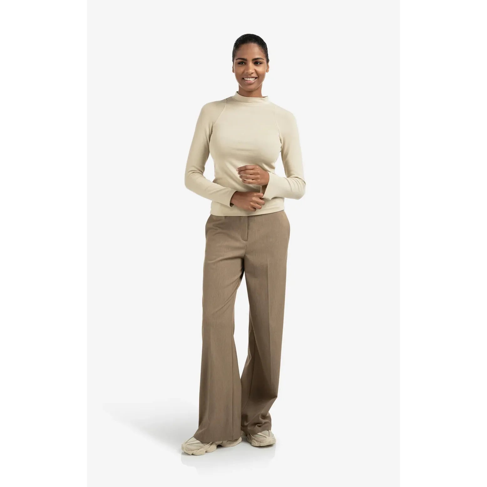 Long Sleeve Mock Neck Top