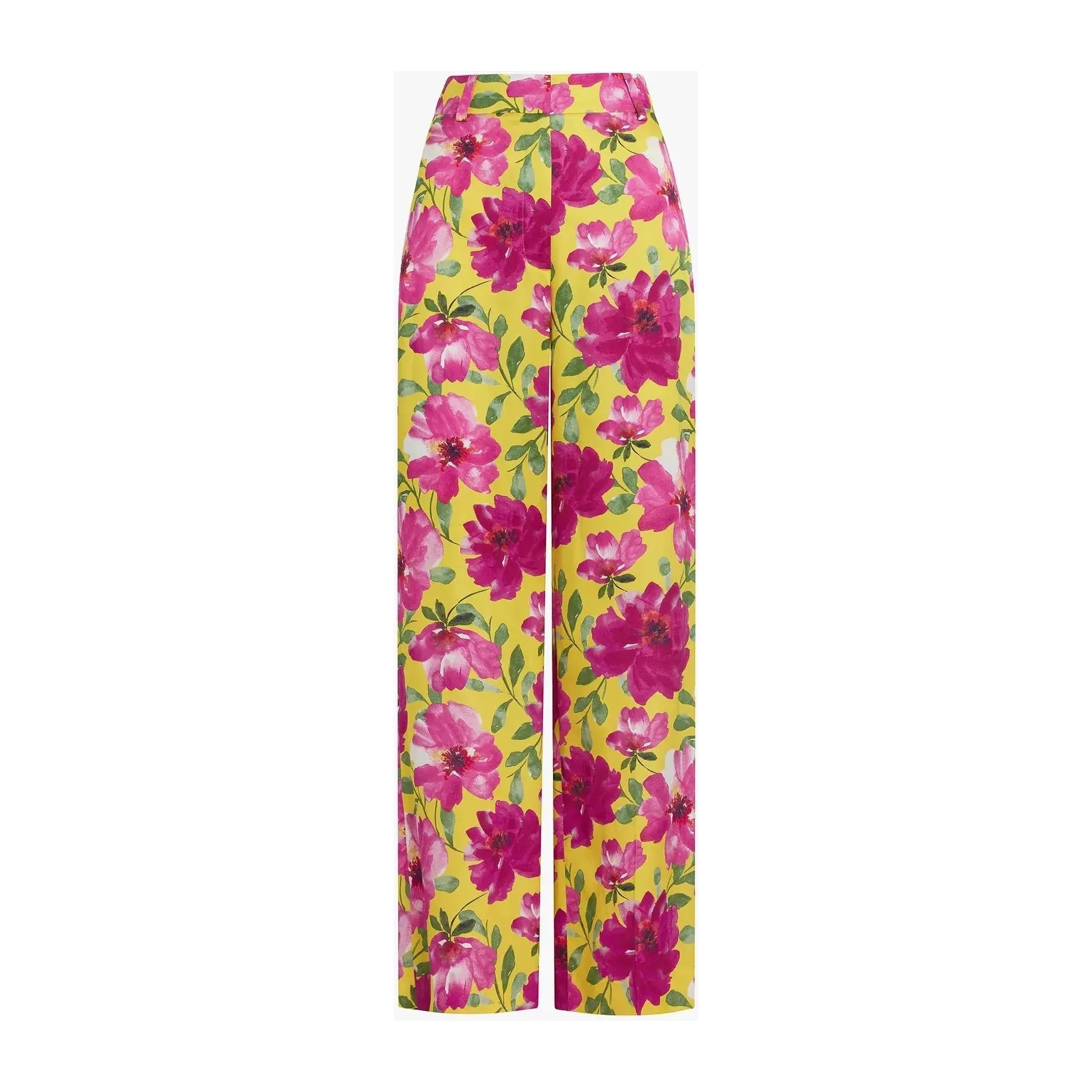 The Fiona Pant - Bold Camellia