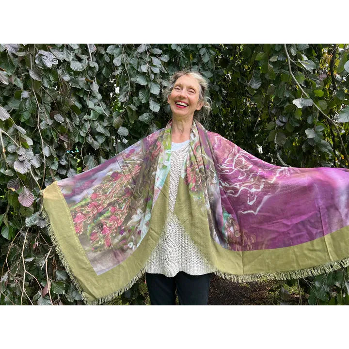 You Have Deep Roots - Hand Painted Luxury Silk Scarves