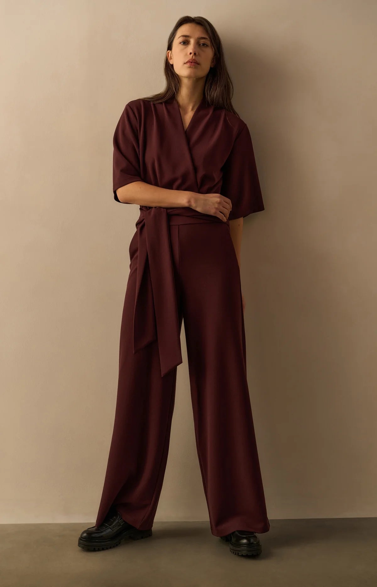 Short Sleeve Jersey Jumpsuit