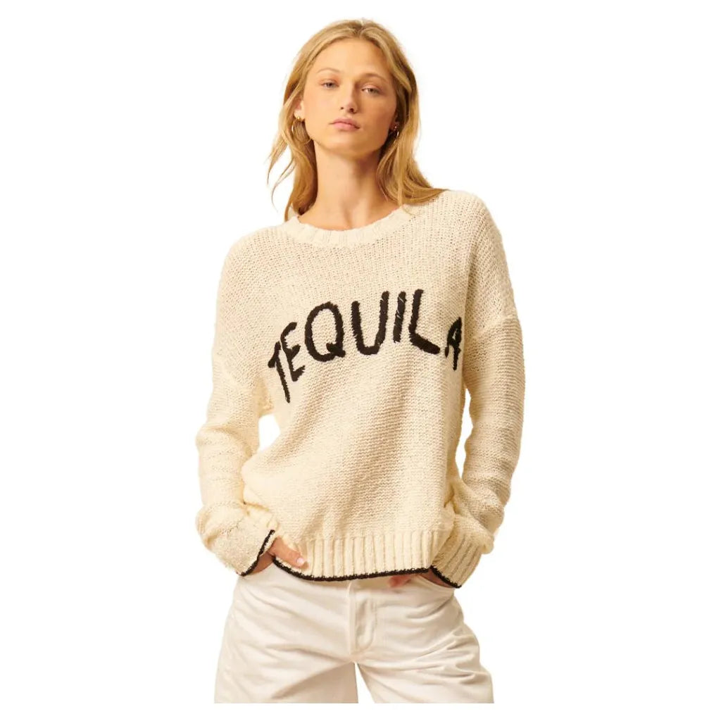 “Tequila” On the Rocks Cotton Sweater