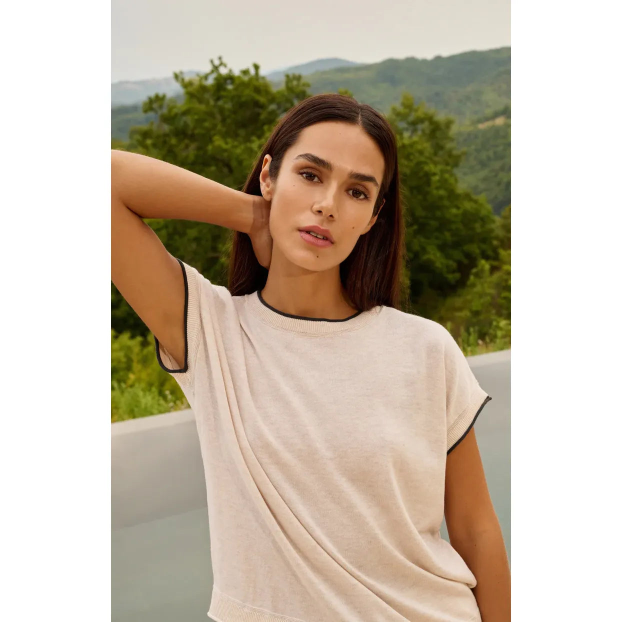 Short Sleeve Knit Top