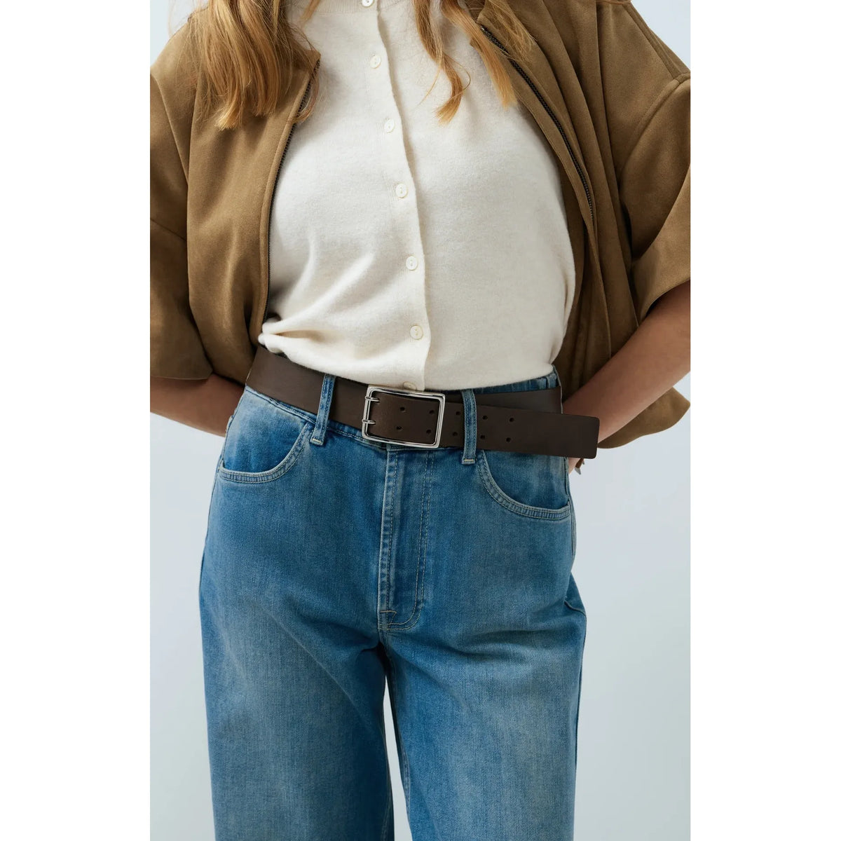 Double-Prong Buckle Belt