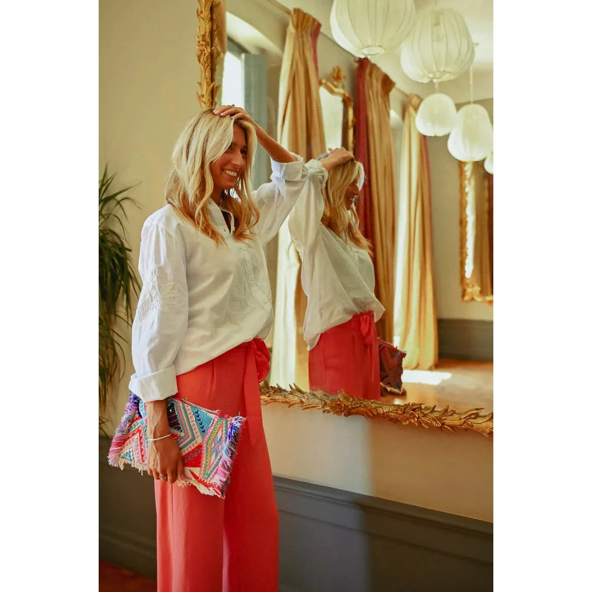 Oversized Embroidered Shirt