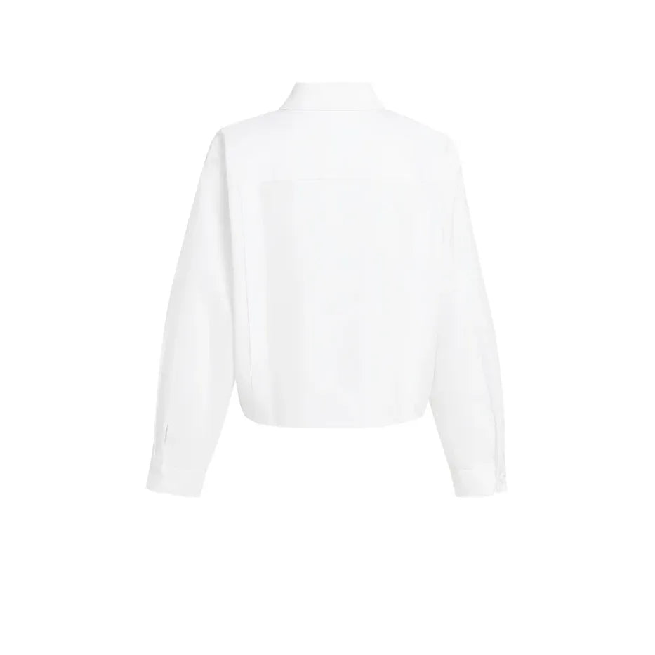 Poplin Blouse w/ Adjustable Waist