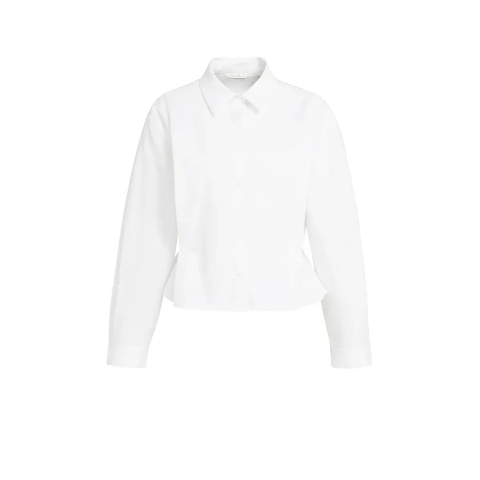 Poplin Blouse w/ Adjustable Waist