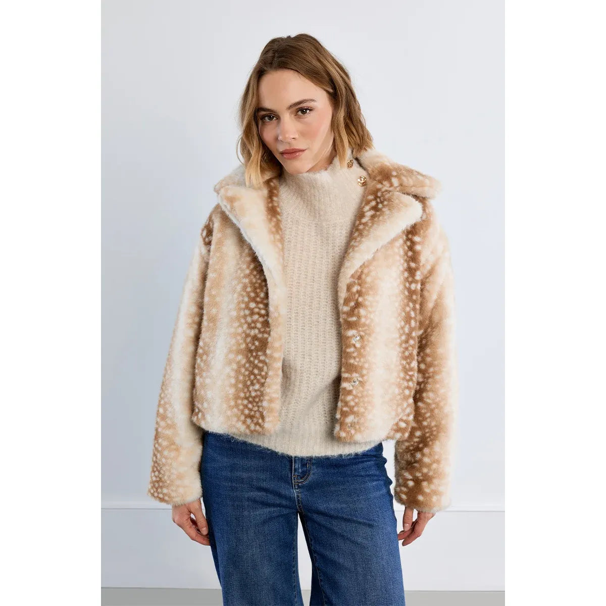 Fawn Faux Fur Jacket