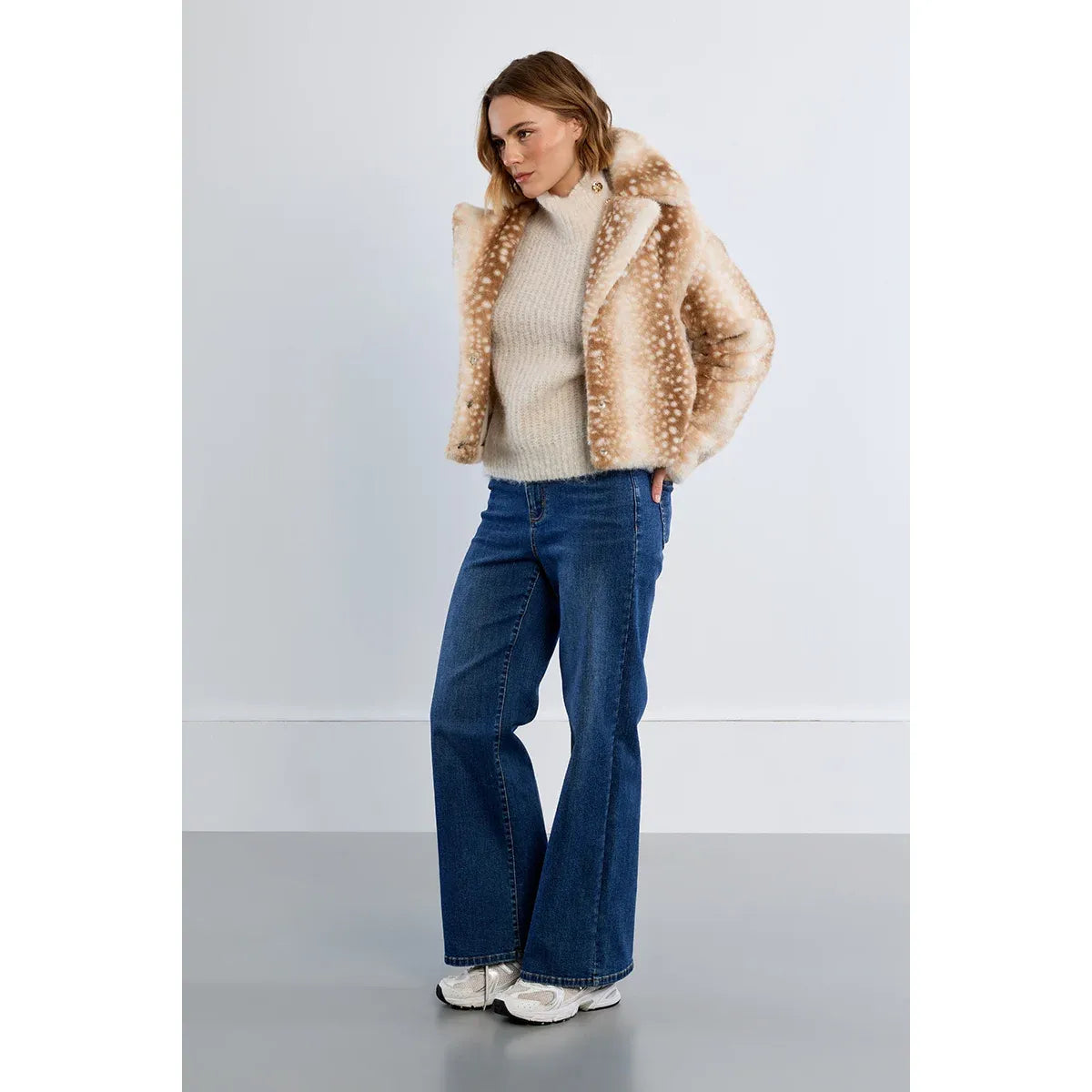 Fawn Faux Fur Jacket