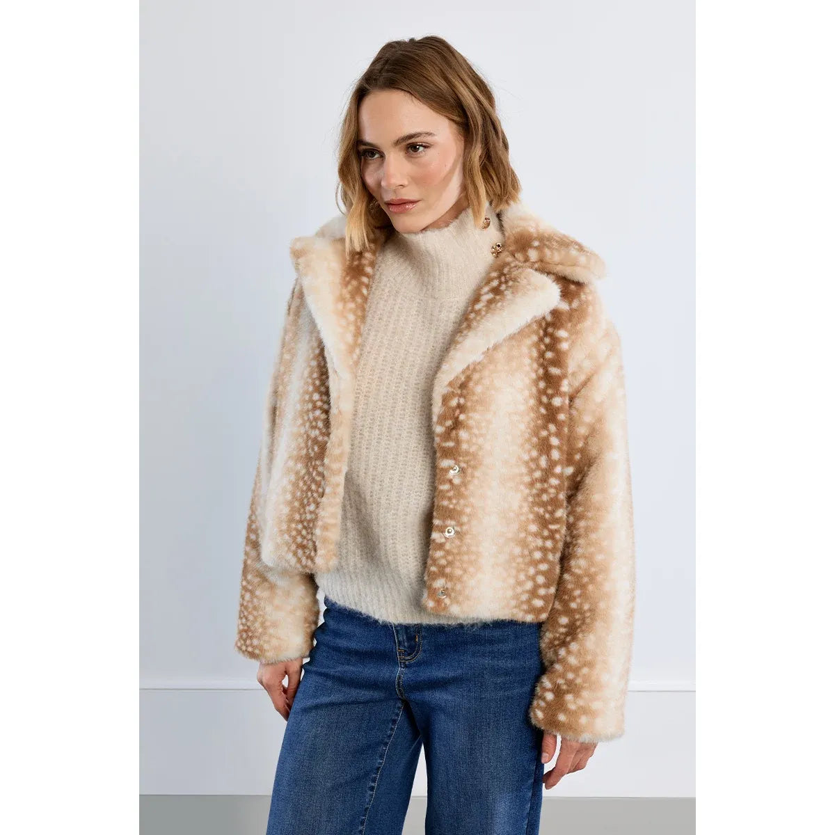 Fawn Faux Fur Jacket