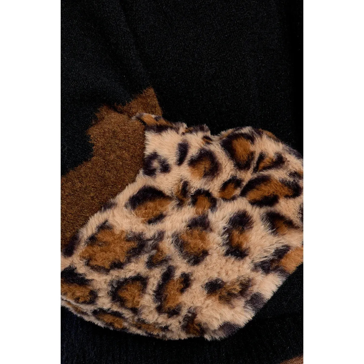 Monroe Leopard Sleeve Sweater