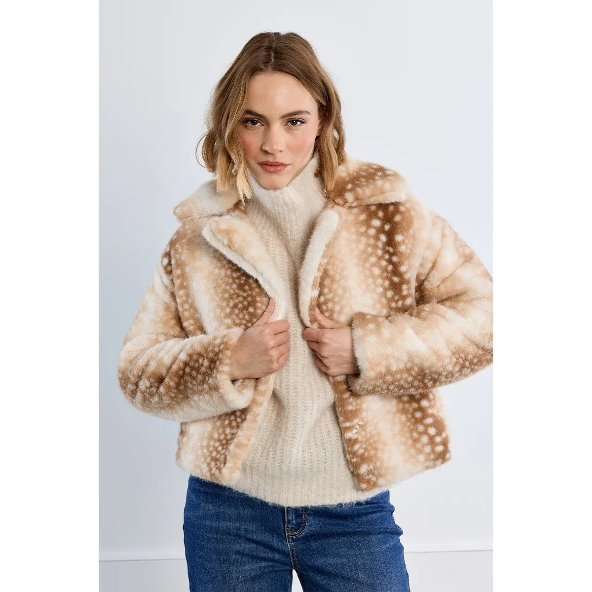 Fawn Faux Fur Jacket