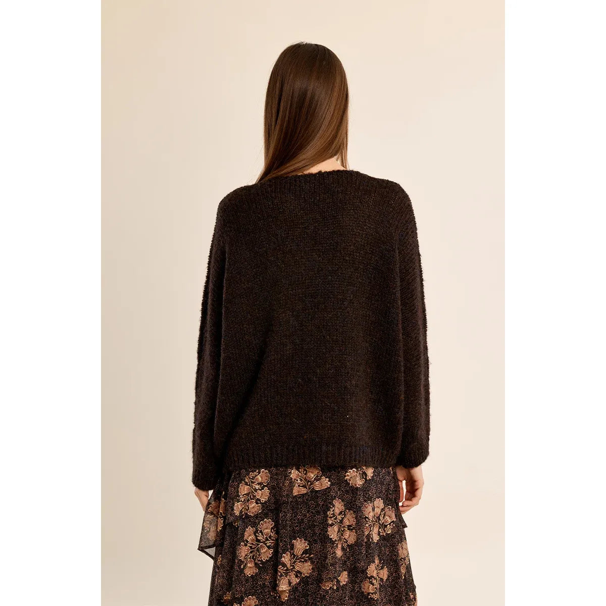V-Neck Knit Sweater