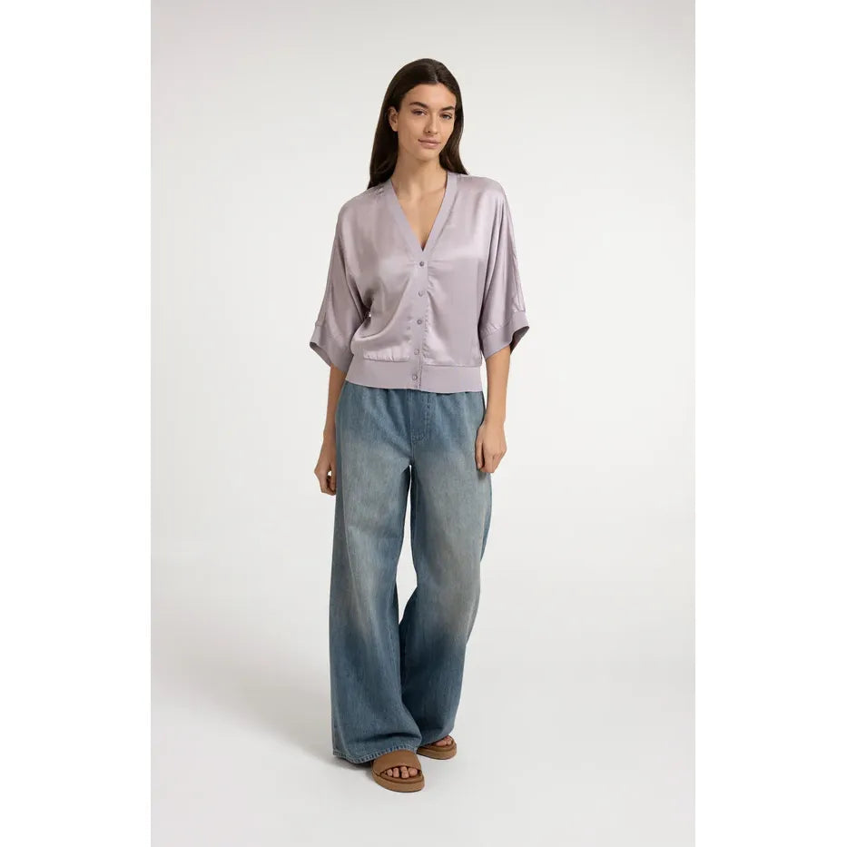 Iris Satin Cardigan