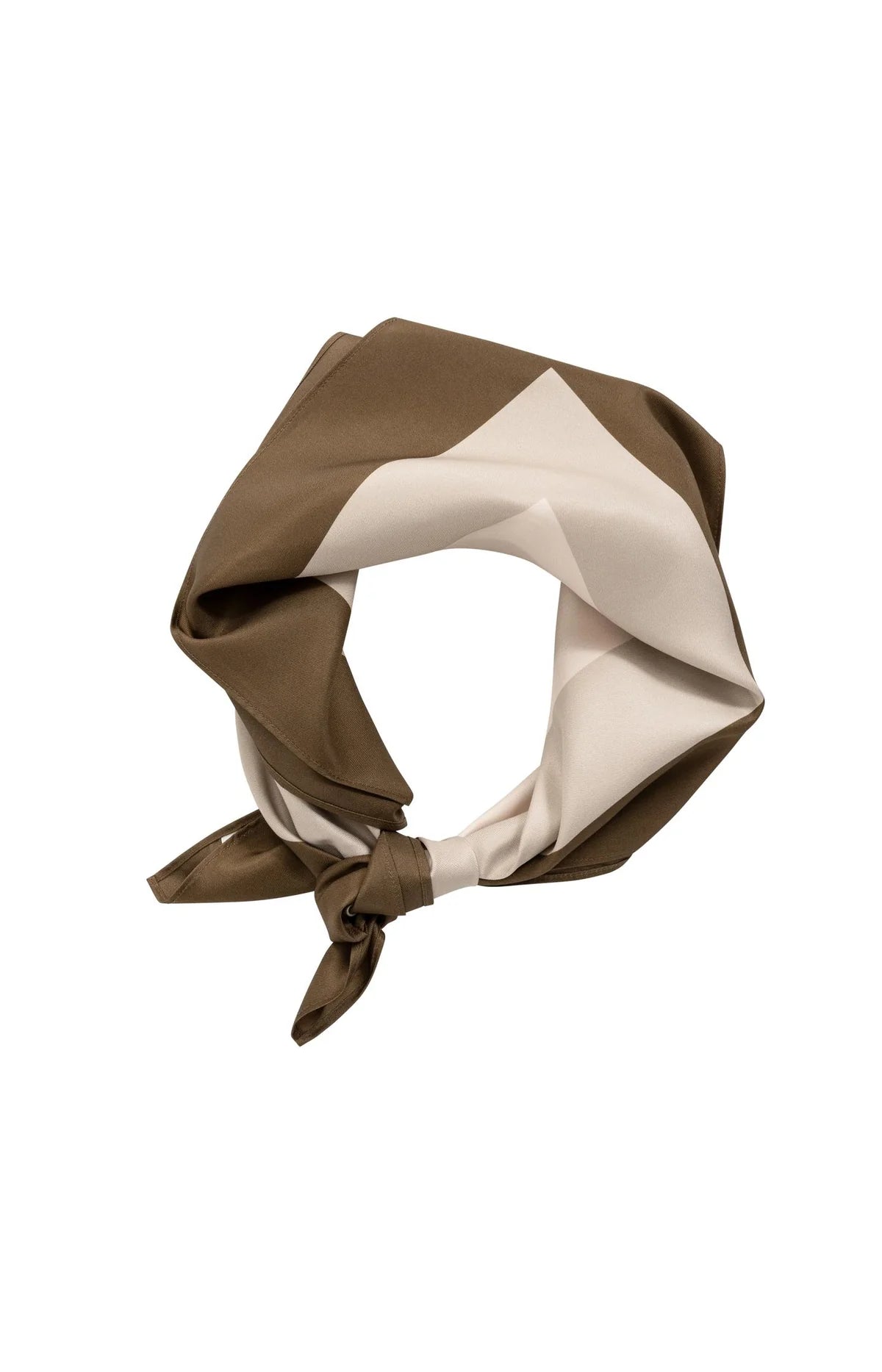 Satin Scarf w/ Border Print