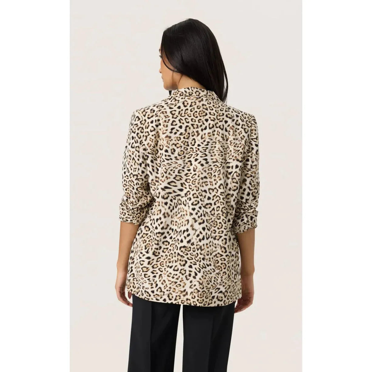 Shirley Short Sleeve Blazer Leopard Blazer
