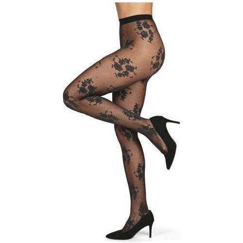 TAPESTRY FLORAL SHEER NYLON TIGHTS