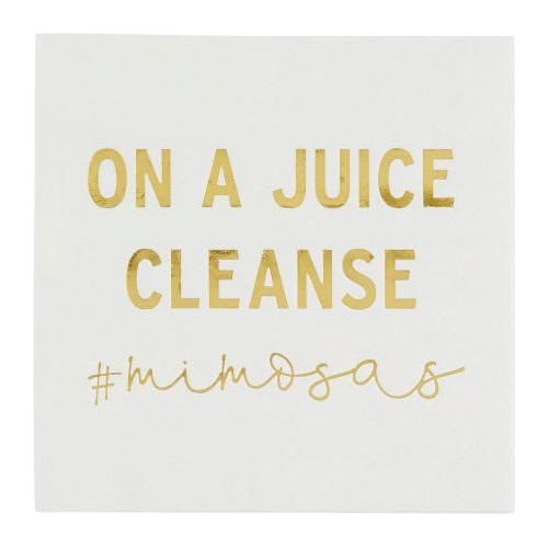 On A Juice Cleanse Cocktail Napkins