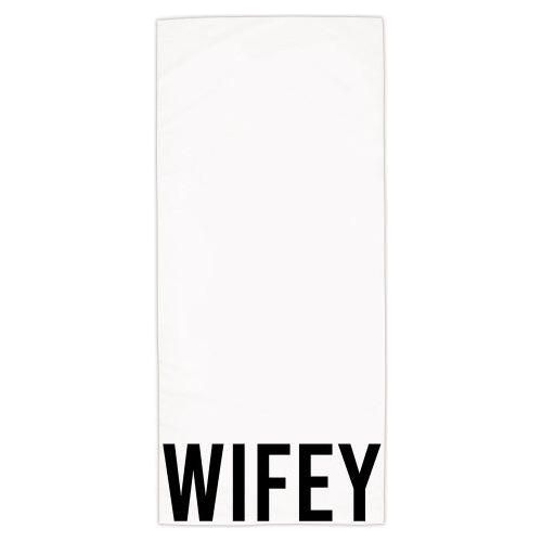 Wifey Oversized Beach Towel - Quick Dry