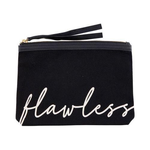 Flawless Black Canvas Pouch