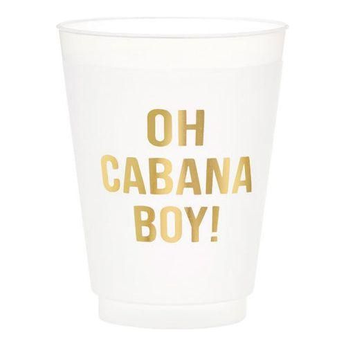 Oh Cabana Boy! Frosted Cups - 8/PK