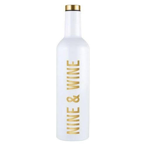 Nine & Wine Stainless Steel Wine Bottle