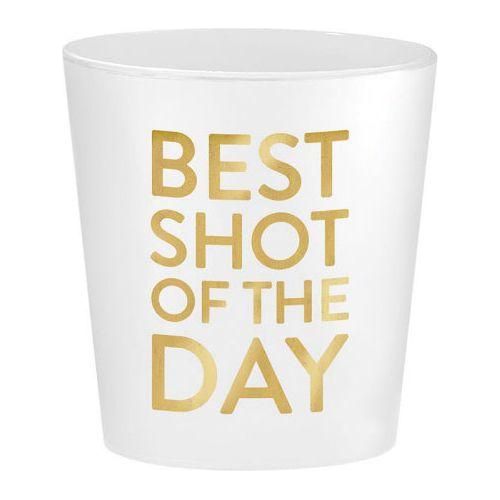 Best Shot of the Day Frosted Shot Glass - 10/PK