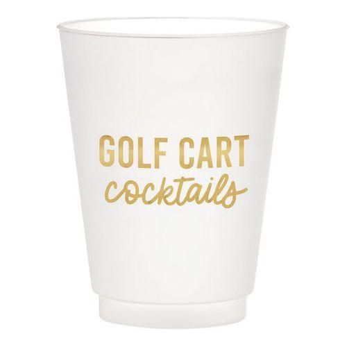 Golf Cart Cocktails Frosted Cups - 8/PK