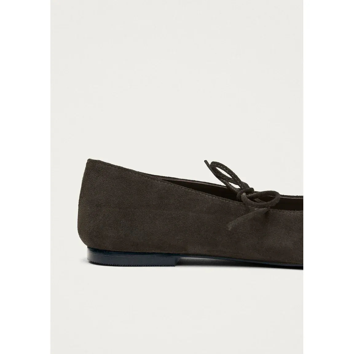 ALOHAS - Sway Suede Coffee Brown Leather Ballet Flats