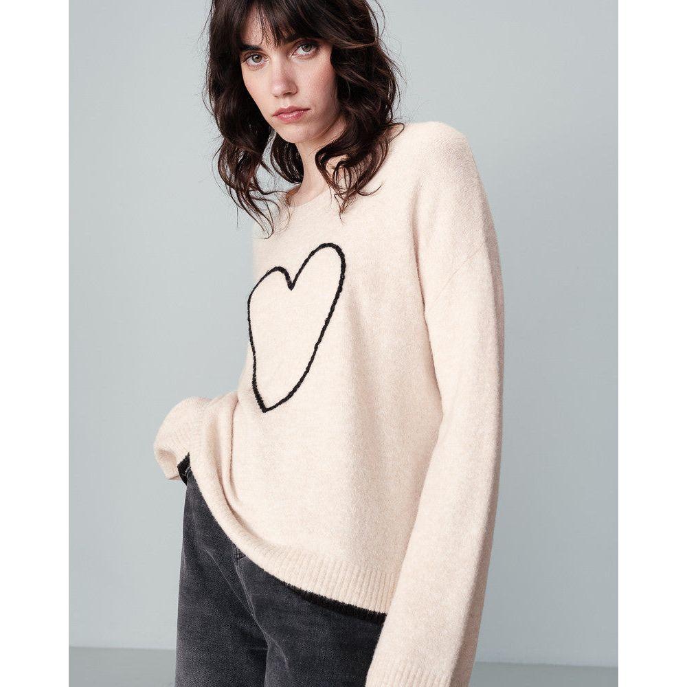 Namaste Embroidered Heart Sweater