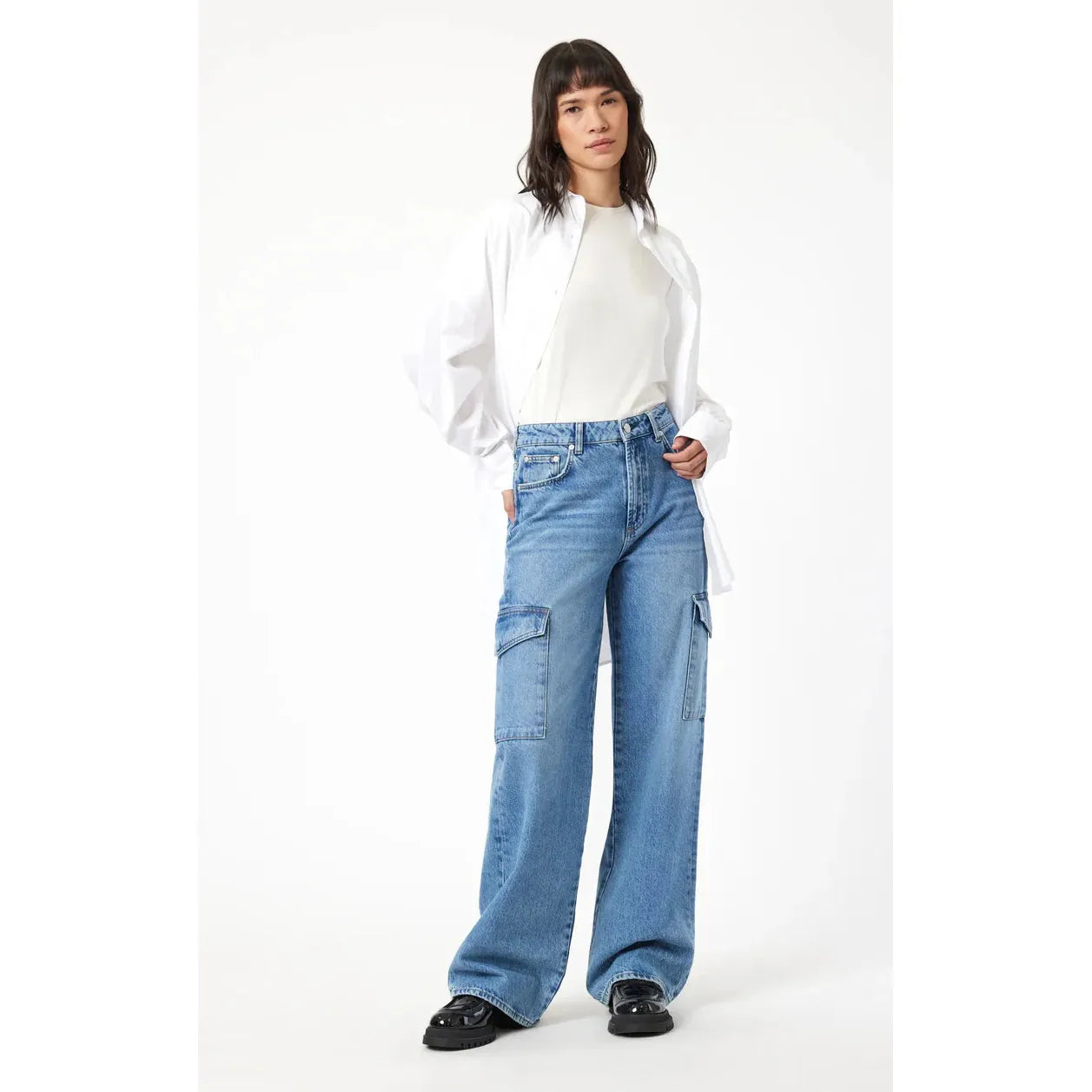 Carina Cargo Jeans | Mid Rise | Relaxed Fit