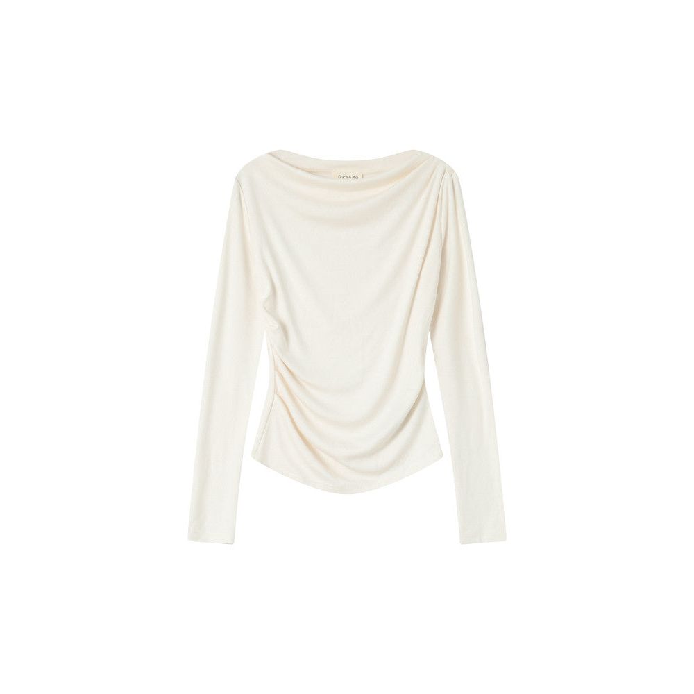 Sioux Draped Long-Sleeve Top