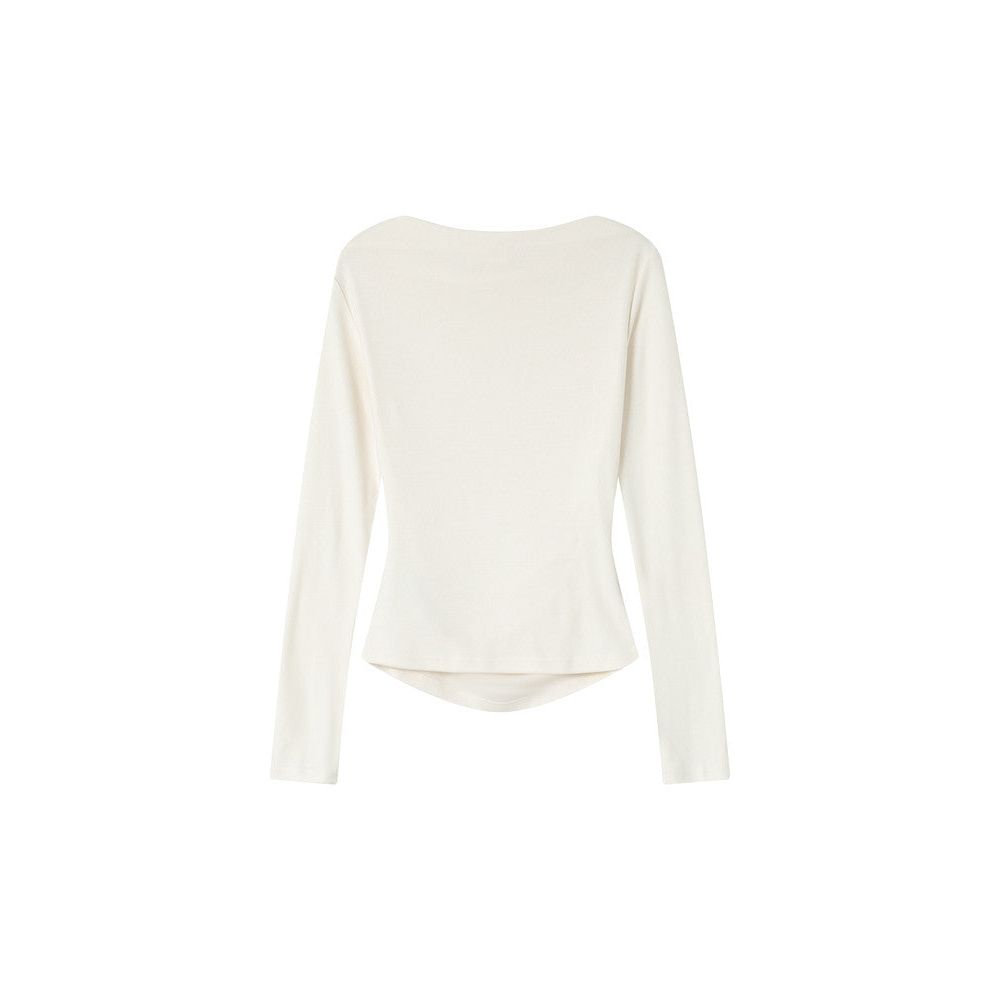 Sioux Draped Long-Sleeve Top