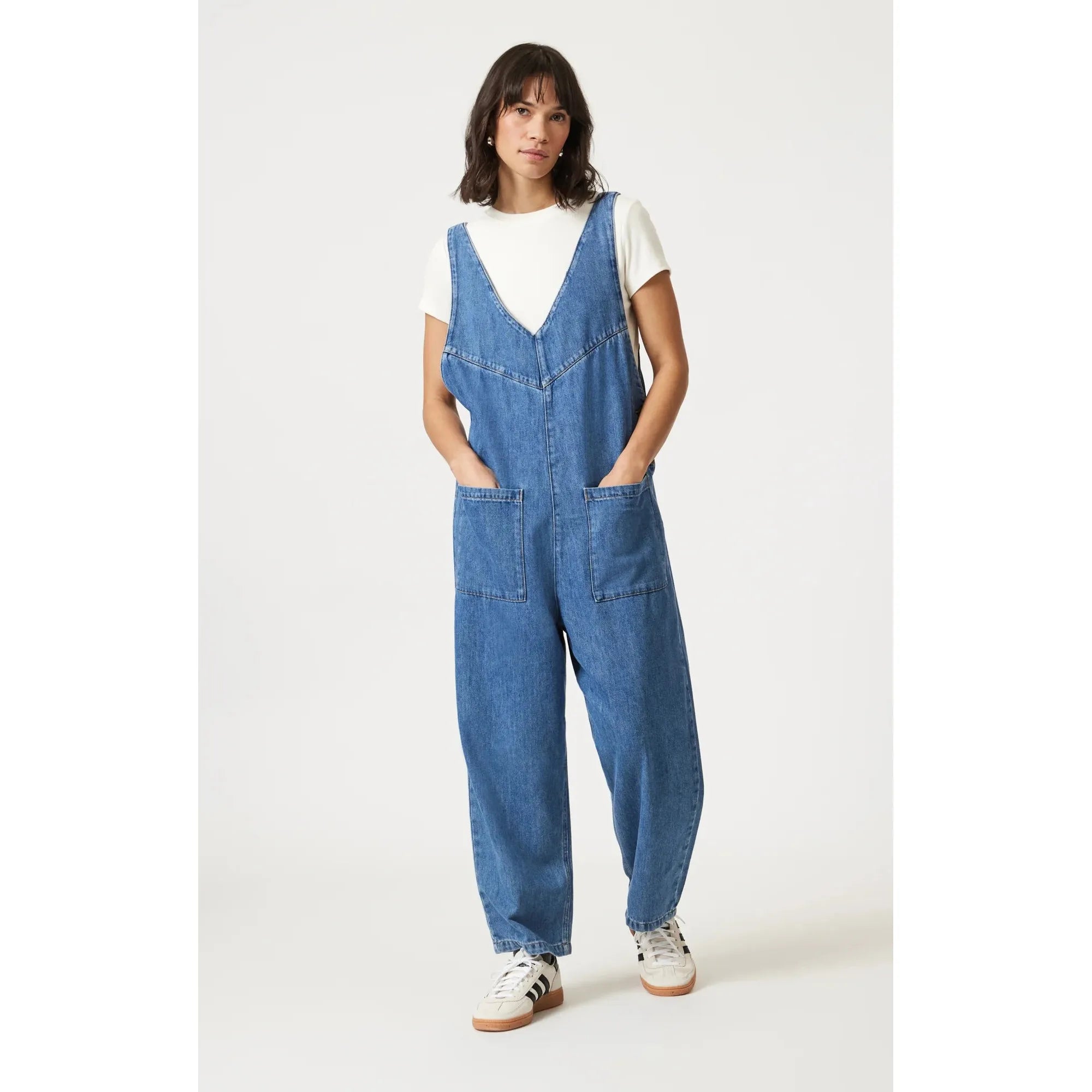 Myra Denim Romper