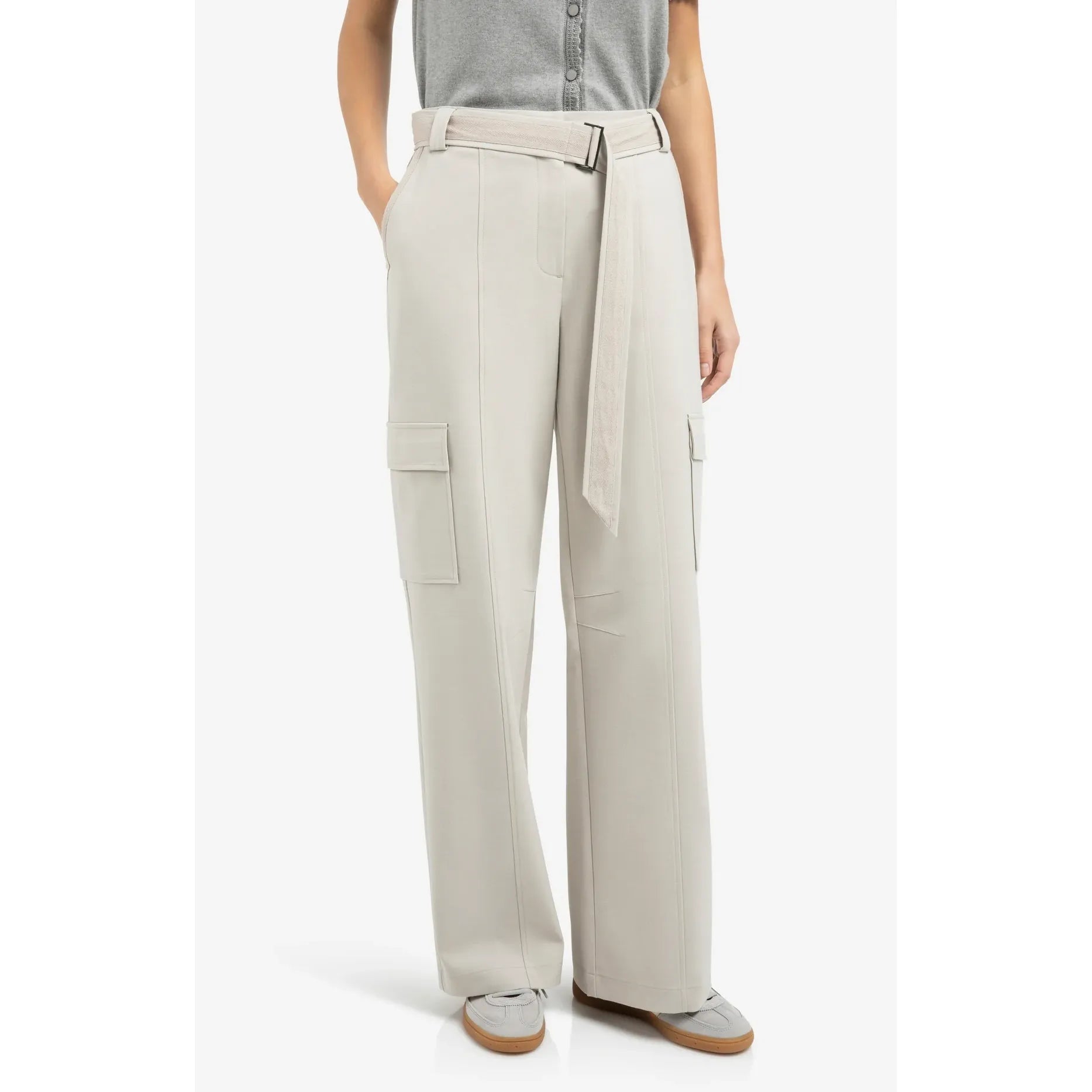Cargo Woven Wide Leg Trousers