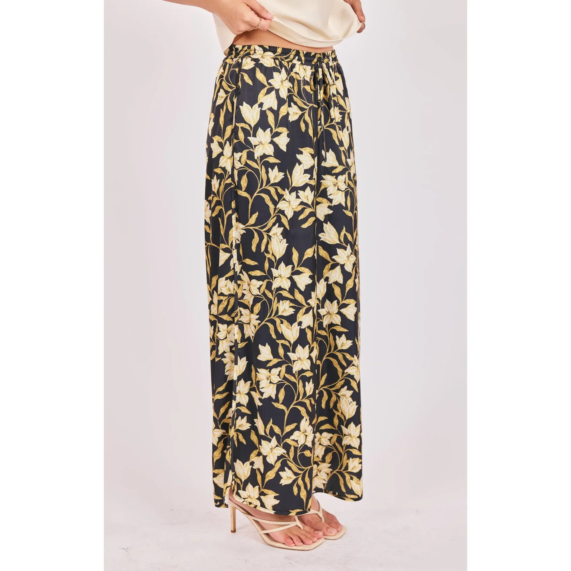 Gala Satin Pull On Pants