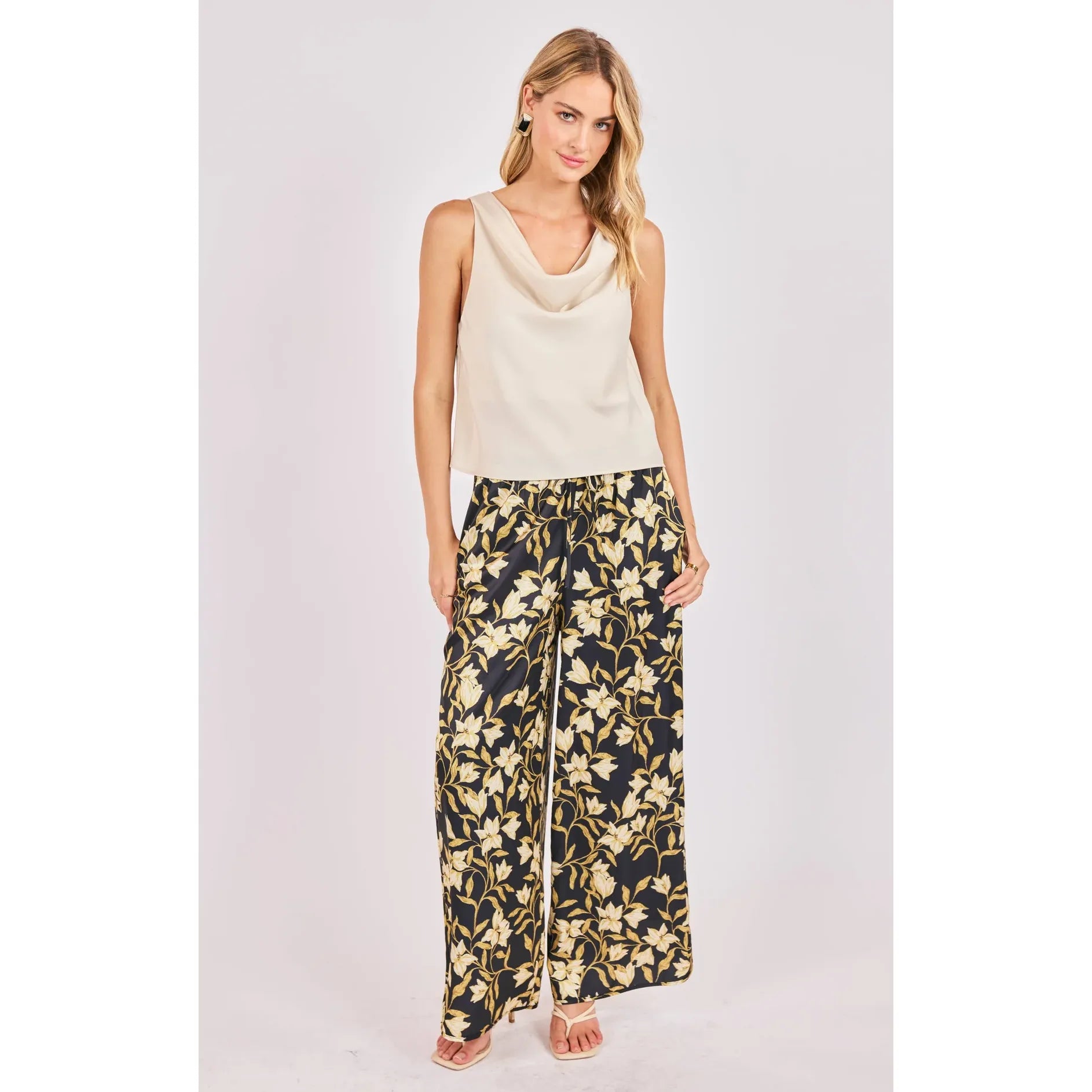 Gala Satin Pull On Pants