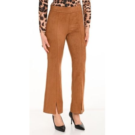 Cognac Fit & Flared Pants – Style 253193