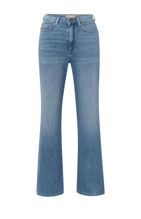 YAYA Wide Leg Blue Denim Jeans