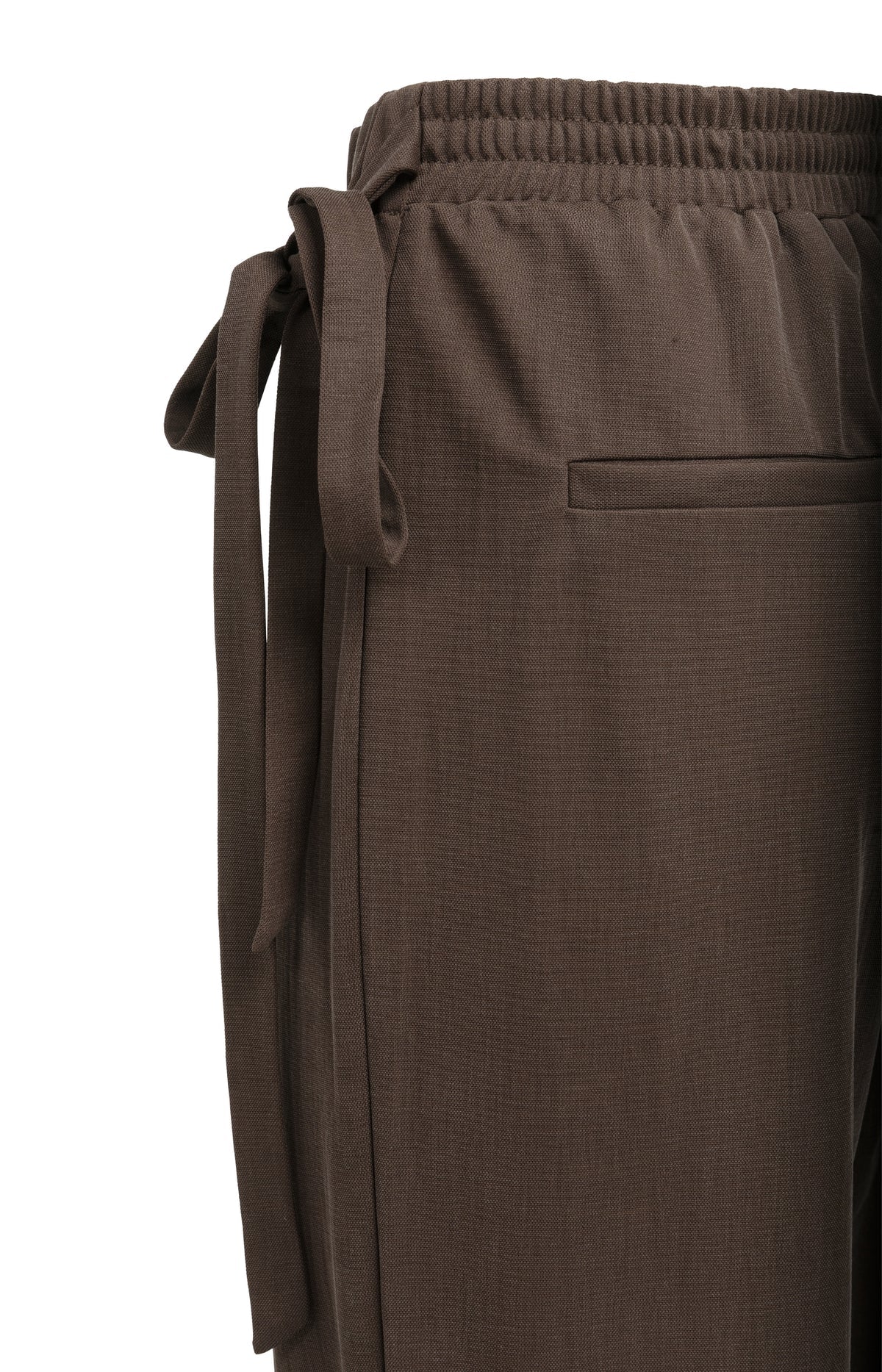 Aubergine Wrap Wide-Leg Trousers